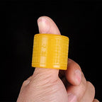 Natural Yellow Jade Ring Heart Jadeite Charm Jewelry Hand Carved Crafts Luck Gifts Women Men (Gem Color : 21-22mm)