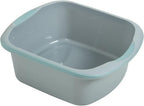 Addis Premium Soft Grip Large Rectangular Washing Up Bowl, 9.5 Litre, Tranquil Haze