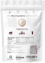 Micro Ingredients Xanthan Gum Powder 2lb (32oz) Premium Quality for Keto & Gluten-Free Baking Unflavored Thickening Agent for Cooking Non-GMO Vegan Friendly