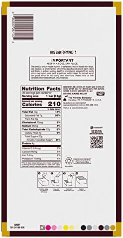 HERSHEY'S Milk Chocolate with Whole Almonds Candy Bars, 1.45 oz (36 Count)