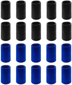 20 PCS Finger Sleeves Protectors, Sport Finger Sleeves Finger Splints Thumb Finger Brace Support Elastic Thumb Sleeves for Relieving Pain Arthritis Trigger Finger(Blue Black)