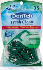 DenTek Fresh Clean Floss Picks,for Extra Tight Teeth,75 Count (Pack of 5)