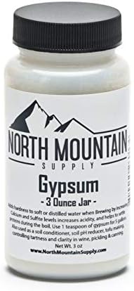 North Mountain Supply - GY-3oz Food Grade Calcium Sulfate (Gypsum) (3 Ounces)