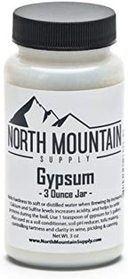 North Mountain Supply - GY-3oz Food Grade Calcium Sulfate (Gypsum) (3 Ounces)