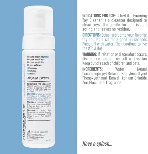 #ToyLife Foaming Toy Cleaner, Easy to Use Dispenser, Measured Pump for Perfect Amount, 7 Fl Oz