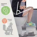 Squatting Toilet Stool for Adults, 7 Inch Poop Stool Squat Adult, Non-Slip Potty Stool for Pooping, Portable Toilet Step Foot Rest for Bathroom