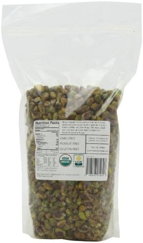 Braga Organic Farms Organic Raw Pistachios Kernels 2 lb. bag