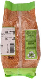 Suma Organic Red Lentils 750 g (Pack of 6)