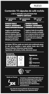 L'OR Espresso Capsules, 10 Count Caramel, Single-Serve Aluminum Coffee Capsules Compatible with the L'OR BARISTA System & *Nespresso Original Machines, 10 Count (Pack of 1)