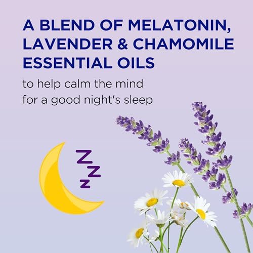 Dr Teal's Calm Blend Spray with Melatonin, Lavender & Chamomile Essential Oils, 6 fl oz (Pack of 3)