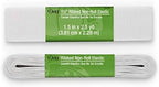 Dritz 1-1/2" Ribbed Non-Roll Elastic, 2-Yards Long, White