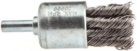 Forney 60002 End Brush, Coarse Twist Knotted with 1/4-Inch Shank, 1-Inch