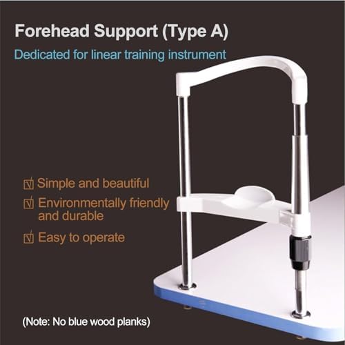 Optometry Lifting Chin Bracket, Forehead Support Optometry Accessories, Distance from Chin Rest to Headrest:135-235mm, Maximum Lift Adjustment 10cm, Metal Plating Materials, Eye Training