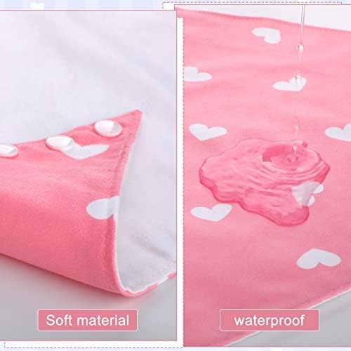Janmercy 5 Pack Adult Drool Bandana Bibs Extra Large Soft Adjustable Absorbent Drool Bibs for Women Special Needs Unisex Men Valentine's Day