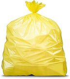 Plasticplace T55120YL 55-60 Gallon Trash Bags │ 1.2 Mil │ Yellow Heavy Duty Garbage Can Liners │ 38” x 58” (50 Count)