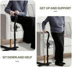 GCCSJ Couch Stand Assist Aid for Elderly: Chair Sofa Lift Assis Devices for Seniors Sit to Stand - 6 Height Adjustable Mobility Daily Living Aid Rail Assistance Handle, Black