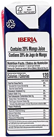 Iberia Mango Nectar, 6.8 fl oz (Pack of 24)