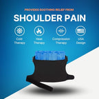 NatraCure Hot & Cold Shoulder Ice Pack Wrap - Cold Therapy Ice Pack Wrap, Large Ice Pack, Sling for Rotator Cuff, Large Ice packs for Injuries Reusable, Dislocated Shoulder, Labrum Tear - (730-RET)
