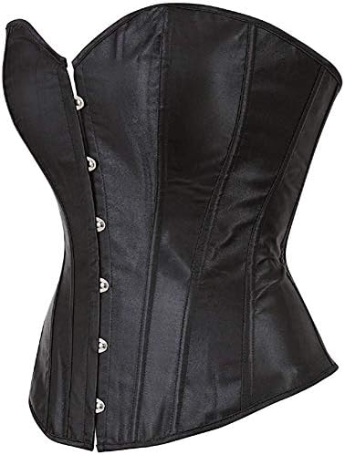 Women's Sexy Boned Overbust Shaper Push Up Bodysuit Lace up Corsets and Strap Bustiers Top S-6XL