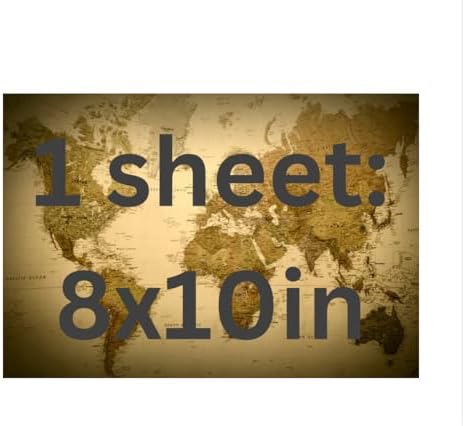 Vintage World Map Edible Cake Topper, 8x10 inch Icing Sheet cake wrap