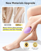Crystal Hair Remover for Women and Men, Reusable Crystal Hair Eraser Magic Painless Exfoliation Hair Removal Device, Epilator Device for Legs Back Arms