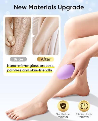 Crystal Hair Remover for Women and Men, Reusable Crystal Hair Eraser Magic Painless Exfoliation Hair Removal Device, Epilator Device for Legs Back Arms