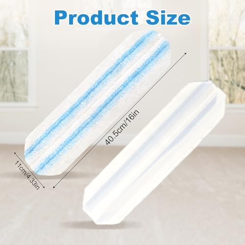 6PCS Replacement Mop Pads for O-Cedar H2prO Flat Mop System, ,Microfiber Mop Pad Easy Clean For All Hard Floors,Reusable & Machine Washable