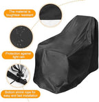 Wheelchair Cover, Mobility Scooter Storage Cover, Electric Wheelchair Cover, Wheelchair Cover for Storage, Waterproof Mobility Scooter Cover, Waterproof & Dustproof Cover (Black)