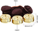 Chinese Moxibustion Box Kit Moxa Box Tools Smokeless Portable Set: Moxa Cone 54pcs, 3 Copper Burner Box, Moxibustion Belt, 1 Acupoint Map Y2483