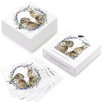 WRAPAHOLIC 50Pcs Easter Paper Napkins - 3-Ply Bunnies Wreath Disposable Luncheon Napkins for Easter, Spring, Birthday and Baby Shower - 6.5 x 6.5 In