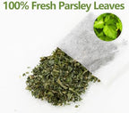 Premium 60 Parsley Tea Bags, Made with 100% Natural Parsley Leaves, Caffeine Free & No Additives.