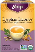 Yogi Tea - Egyptian Licorice Tea (6 Pack) - Warming and Naturally Spicy Sweet - Soothing and Caffeine Free - 96 Organic Herbal Tea Bags
