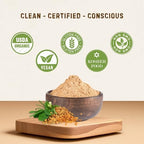 Fenugreek Powder Organic 19.05 oz - Ground Fenugreek for Cooking, Smoothies & Hair - USDA Organic, Gluten Free, Kosher - The Holly Tree