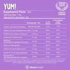 NovaFerrum Yum | Multivitamin with Iron for Infants, Toddlers & Kids Ages 4 & Under | Immune Support | Gluten Free Certified | Sugar Free | Raspberry Grape | 50 Servings