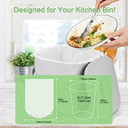 Biodegradable Trash bags 120PCS, Aievrgad 5L/1.2Gallon small Garbage bags/For Countertop Bin. Bin Liner/Trash/rubbish Bags, 100% Recycled,Tough, degradable, Compost Bags for Food/garden-white