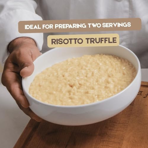 Riso Scotti Truffle Seasoned Risotto, Carnarolli Rice, Ready Meal, Easy to Cook, Italian Seasoned Risotto, Easy Dinner Side Dish, Just Add Water and Heat, 7.4 oz, 2-3 Servings