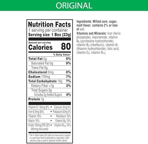 Kellogg's Corn Flakes, Breakfast Cereal, Original, .81oz (70 Count)