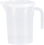 Fdit Plastic Measuring Cups Clear Cup Measurement Tool with Lid Kitchen Cooking Baking Accessaries(500ML)