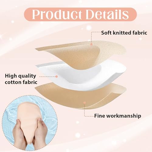 2 Pcs Castor Oil Pack Wrap for Breast, Soft Cotton Castor Oil Pads Reusable Anti-Leakage Breast Pack Wrap Pads for Women