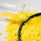 NIPEOR Rainbow Sprinkles Yellow Confetti Sprinkles 3.53oz/100gEdible Sprinkle Topping Confetti Sprinkles, Round Sprinkles for Cake Decorating,, Cupcake, Candy Sprinkles, and Ice Cream Toppings (Rainbow Confetti Yellow)