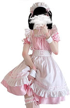 Maid Outfit Anime Cosplay Lolita Maid Dress French Maid Costume Plush cat ear Socks set