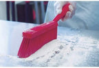 Vikan 45898 Bench Cleaning Brush, Polypropylene/Polyester Medium Bristle Dustpan Brush & Sweeper, 14 Inch, Purple