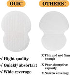 Underarm Sweat Pads - 100 Pack (50 Pairs) Armpit Pads for Women and Men, Disposable Sweat Protection Underarm Fight Hyperhidrosis Non Visible, Comfortable Unflavored
