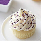 Sprinkle Deco Purple Nonpareils Mini Round Balls Confetti Sprinkles Toppings for Cake Cookie Cupcake IceCream Donut - 6oz Bag