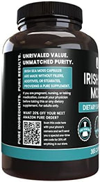 PURE ORIGINAL INGREDIENTS Irish Sea Moss (365 Capsules) Always Pure, No Additives Or Fillers, Lab Verified