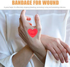 TOYANDONA 50pcs Breathable Adhesive Bandages - Heart-Shaped Waterproof Wound Patches, Skin-Friendly First Aid Supplies for Kids Adults
