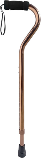 Sky Med Aluminum Lightweight Bariatric Heavy Duty Cane-600lbs Weight Capacity, for Women & Men, 1.3 lbs. Product Weight, Soft Hand Grip, Carrying Strap, Offset Handle