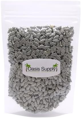 Oasis Supply, Christmas Cake Decorating, Cupcake Sprinkles, Cake Quins, and Edible Toppings, 200g - 7-ounce pouch (Trees- Silver)
