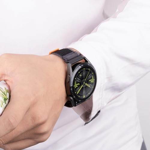 Nylon Band Compatible with Samsung Galaxy Watch 7/FE/6/5 Pro 4 3/Watch 4 6 Classic/Active/Gear S2 S3 Frontier Band, 20mm 22mm Sport Loop Strap for Galaxy Watch 47mm 43mm 45mm 40mm 44mm 42mm 46mm 41mm