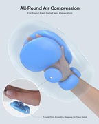 Hand Massager with Heat and Compression, Cordless Hand and Wrist Massager for Arthritis and Carpal Tunnel Relief, Roller Kneading Massage for Palm, Mothers Day Birthday Gifts for Mom Women Men Her